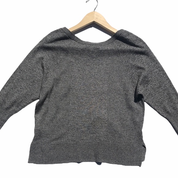 3/$25🍾🍾American Eagle Light Weight Gray 3/4 Sleeve Sweater - Picture 8 of 8